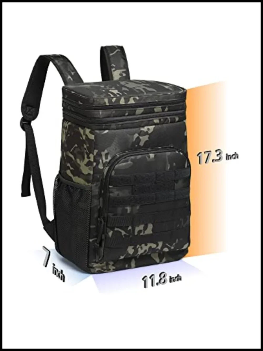 Tactical Cooler Backpack Insulated Leak-Proof 24L Heavy Duty Lunch Bag for Work